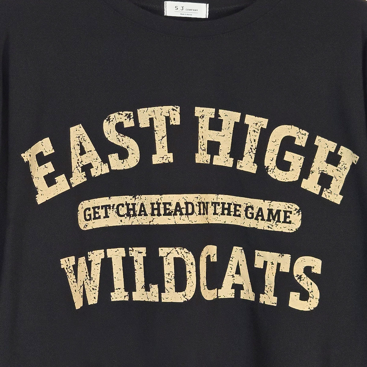 East High Wildcats 3/4 Sleeve Graphic Tee – Women One Size