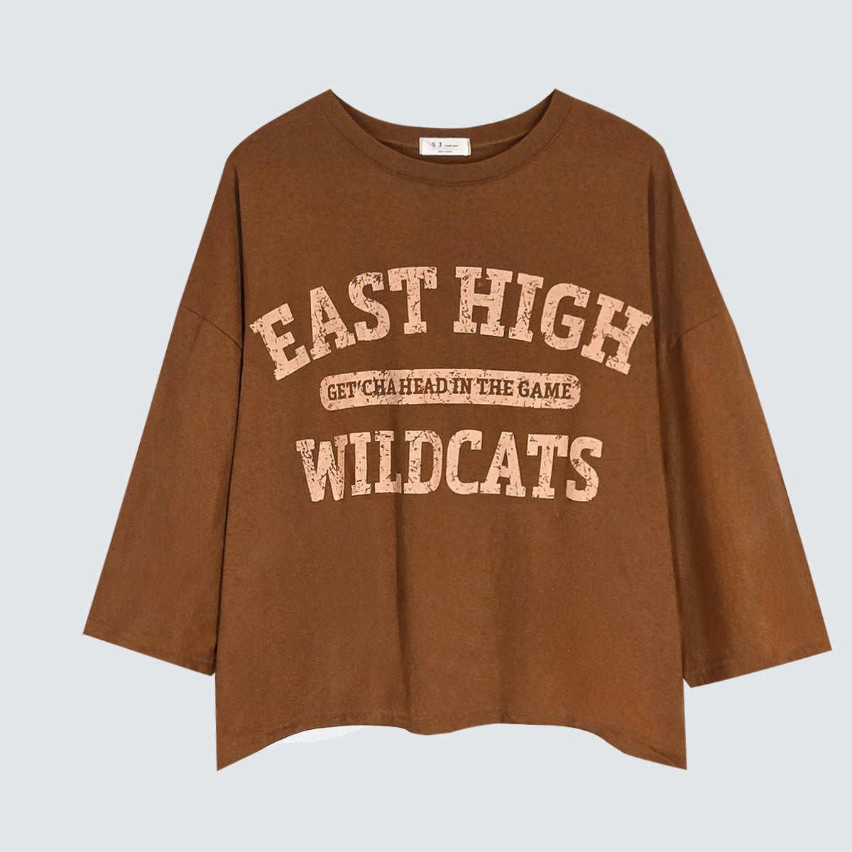 East High Wildcats 3/4 Sleeve Graphic Tee – Women One Size